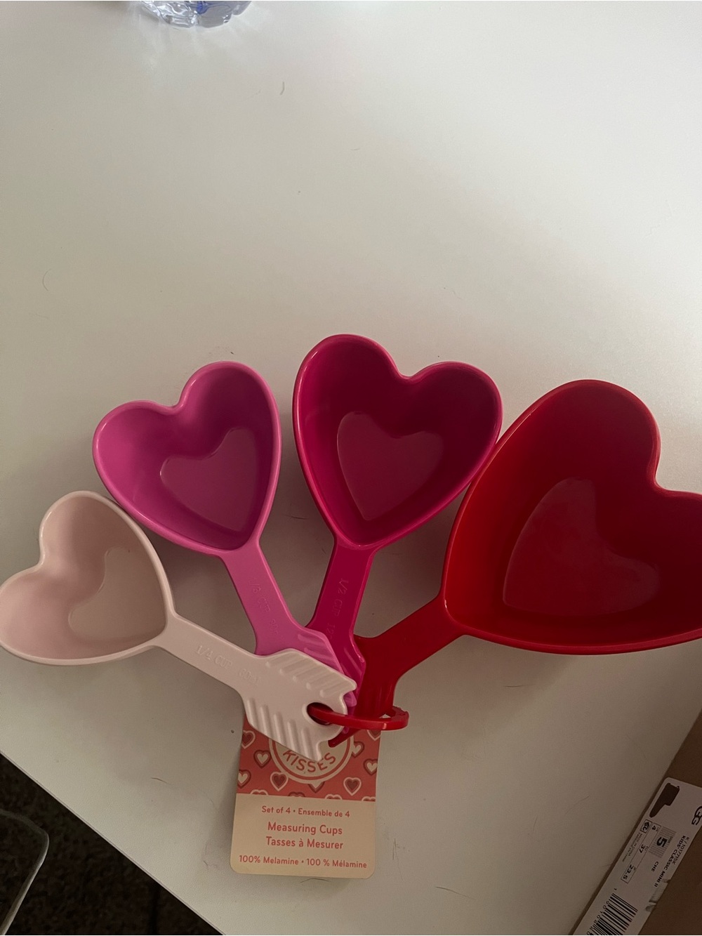 Heart-Shaped Measuring Cups - Pink/Red Set